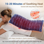 Comfytemp 12" x 22" Large Microwavable Moist Heating Pad for Back, 3.6 lb | FSA Eligible HSA, Weighted Warm Compress for Back Pain, Sciatica, Period Cramps, Women, Men, Seniors, Home Use, Wellness Gift