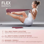 PhysKcal Pilates Kit, 15-Inch Pilates Ring with 1x Pilates Ball & 5X Bands | Aesthetic Home Pilates Equipment Set, Essential Kit for Beginners in Minimalist Style. Comes in Premium Packaging