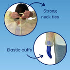 HCS PPE Gowns, Disposable, Medical, Yellow Cover Isolation Gown