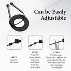 36PCS Adjustable PVC Jump Rope Bulk - 9.4ft Black Jump Ropes for Cardio Fitness, Workout, Training - Tangle-Free Plastic Jumping Rope Bulk for Men & Women