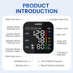 Upper Arm Blood Pressure Monitor for Home Use, FDA-Cleared FSA&HSA Eligible