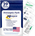 MFASCO Antiseptic Wound Care Travel Pack | 39 Piece First Aid Kit Refill