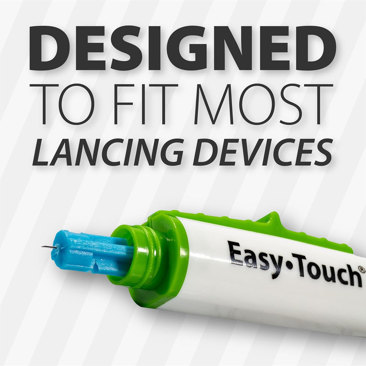 EasyTouch Twist Lancets - 30 G, (100 per Box) | Sterile Single-Use Lancets, Triple-Bevel Design, Multiple Gauge Options, Fits Most Lancing Devices