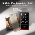 ThermoMaven WiFi Wireless Meat Thermometer, 4 Probes, Smart Base, 6 Sensors | Unlimted Monitor Range via APP, Commercial-Grade NIST Certified Accuracy, for Restaurant Kitchen, BBQ/Grill/Oven