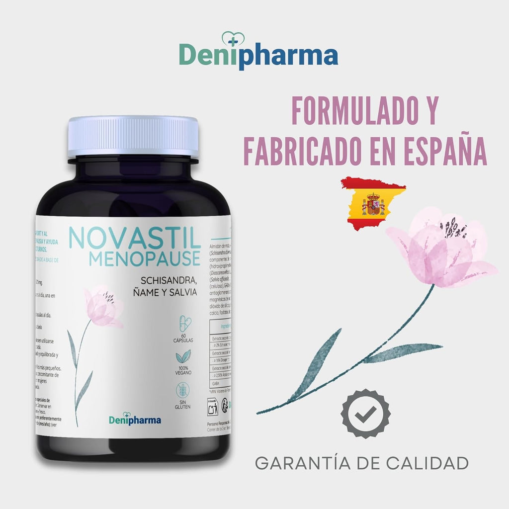 Novastil Menopause - Relief of Hot Flashes and Night Sweats, Hormonal Balance, Mood, Reduces Irritability, Mood Swings & Fatigue | DENIPHARMA