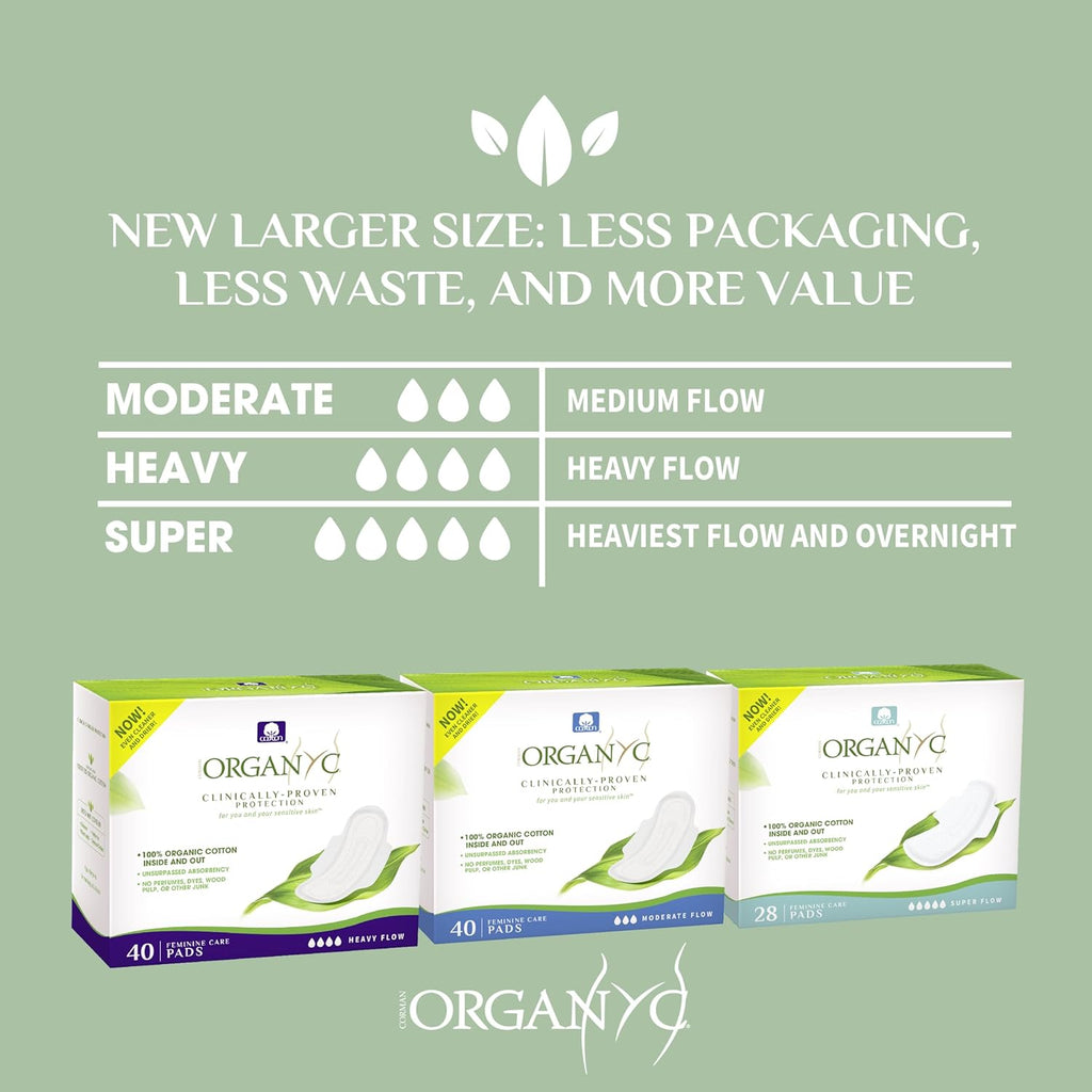 Organyc Sanitary Pads Organic Overnight