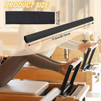 Menolana Bar Cover PU Leather Wear Resistant Bar Protector Handrail Cover Footrest Sleeve for Pilates Reformer Exercise Home Gym