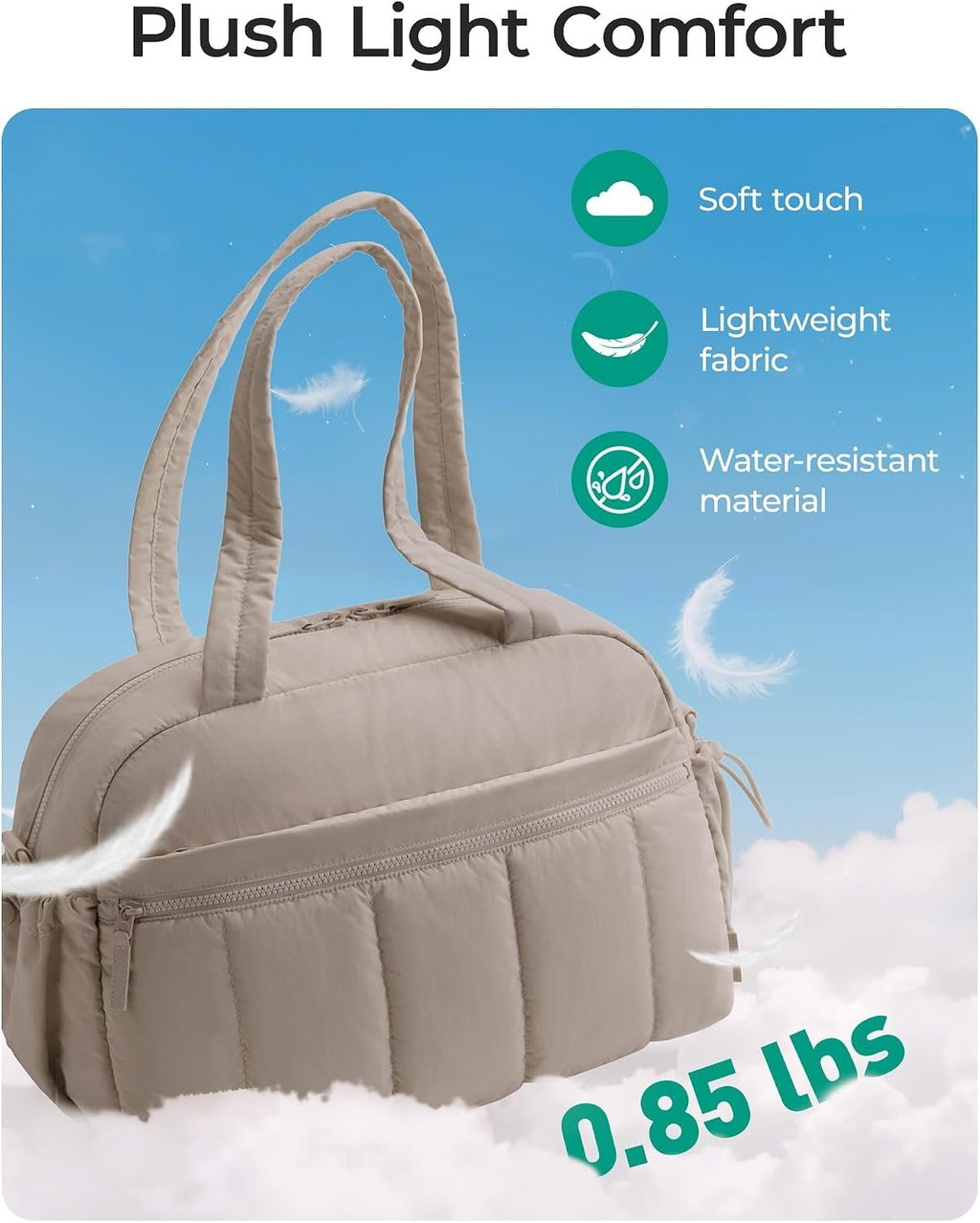 BAGSMART Duffle Bag for Travel, Gym Bag for Women, Weekender Carry on