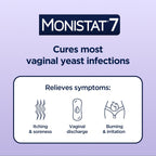 Monistat 7-Day Yeast Infection Treatment for Women, Miconazole Cream (45g Tube) & 7 Applicators, for Relief of Mild Vaginal Itching