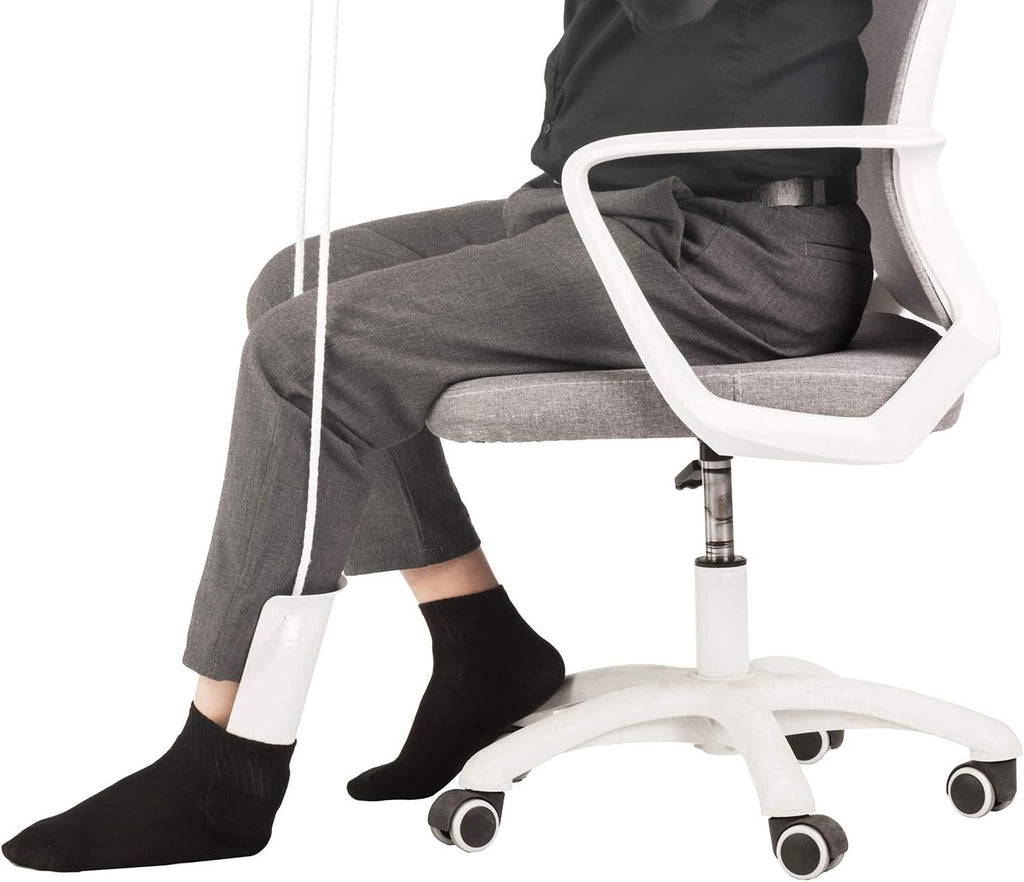 COW&COW Medium 4" Sock Aid with Foam Handles and Length Adjust Cord-Sock Assistant Device Medium