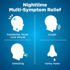 Amazon Basic Care Cold and Flu Relief, Daytime and Nighttime Combo Pack Softgels for Multi-Symptom Relief, Sore Throat, Cough, Nasal Congestion, Headache, 48 Count (Pack of 1)