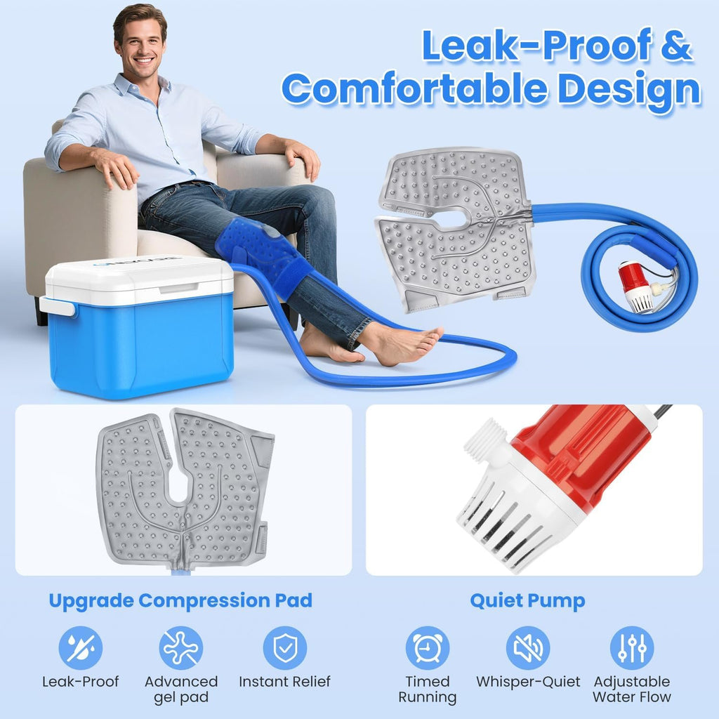 ONLYCARE Ice Machine for Knee After Surgery, Portable Cold Therapy Machine