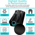 Vive Premium Crutch Pads & Hand Grips - Comfortable, Breathable | Machine Washable Padding - Moisture Wicking & Odor Reducing Pillow Accessory Covers for Adult & Youth Walking Crutches