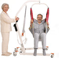 VOCIC Electric Patient Lift for Home, Floor-to-Bed Transfer Aid Lift Chair for Elderly, Foldable Patient Lift with Wireless Lithium Handset, Manual Emergency, 330lbs Capacity, Includes Sling, AY05
