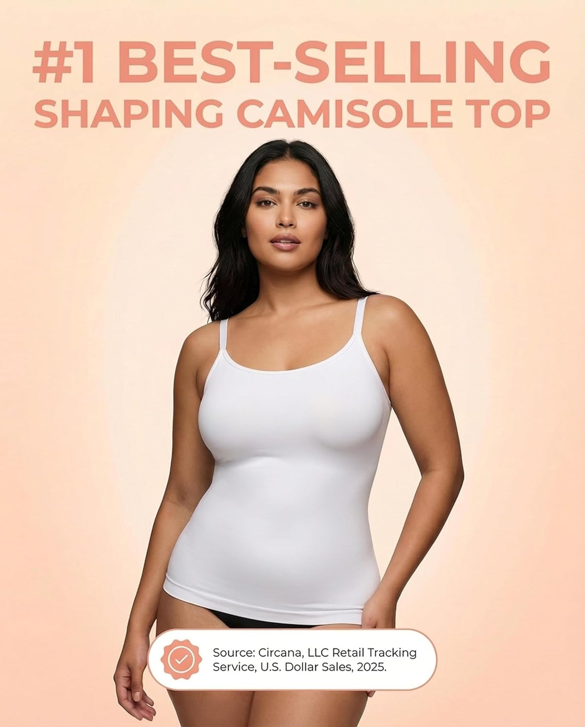 SHAPERMINT Scoop Neck Cami - Compression Camisole for Women - Shapewear for Women