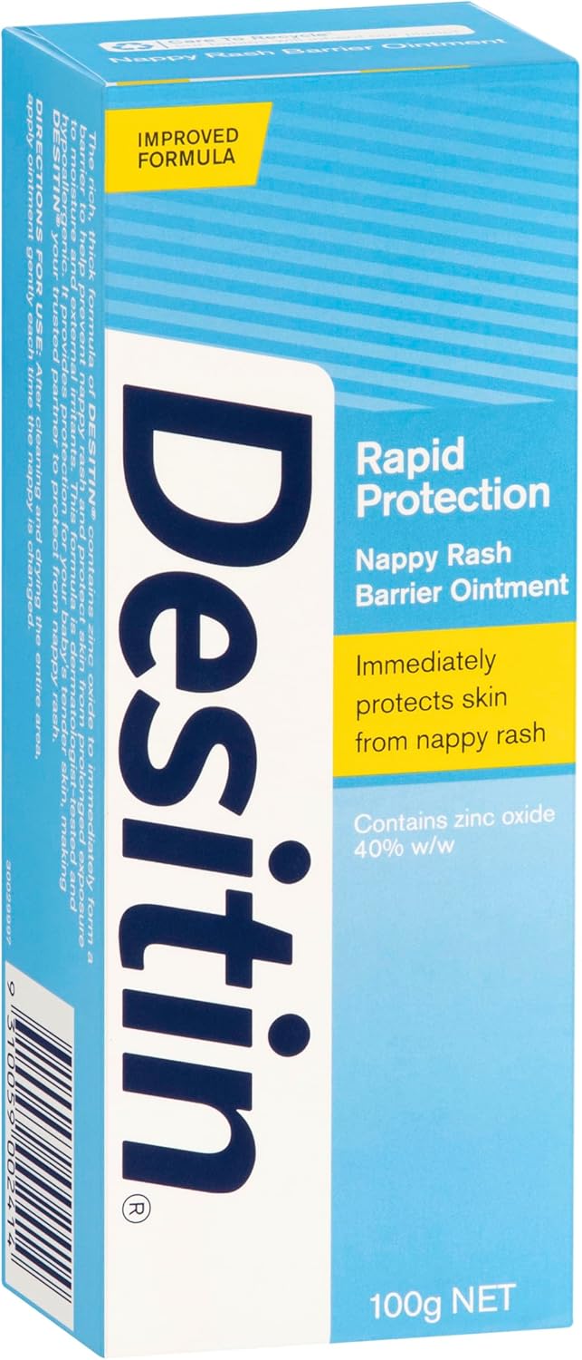 Desitin Rapid Protection Nappy Rash Barrier Ointment 100g