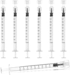 1ml Syringes Without Needle, 20Pack Plastic Syringe With Cap for Liquid, Measuring, Ink Refilling, Oil, Liquids Glue Applicator, Individually Sealed