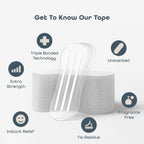 SleepHabits 45PC Breathing Strips, Non-Toxic Tested Nose Strips for Breathing & Sleep | Nasal Strips for Snoring Solution | Extra Strength Congestion Relief | Nasal Strips for Sleeping, Unscented