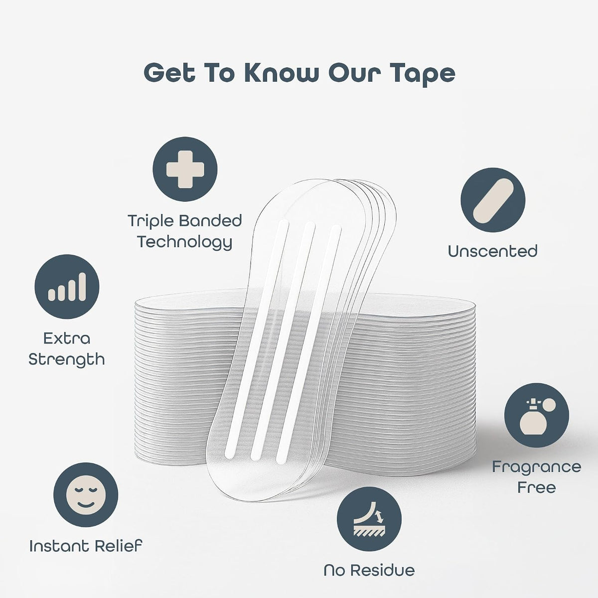 SleepHabits 45PC Breathing Strips, Non-Toxic Tested Nose Strips for Breathing & Sleep | Nasal Strips for Snoring Solution | Extra Strength Congestion Relief | Nasal Strips for Sleeping, Unscented