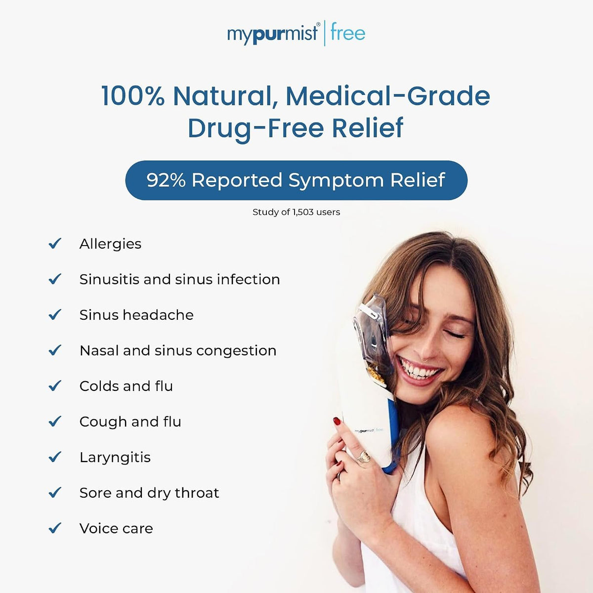 Mypurmist Free Cordless Steam & Sinus Inhaler Premium Kit