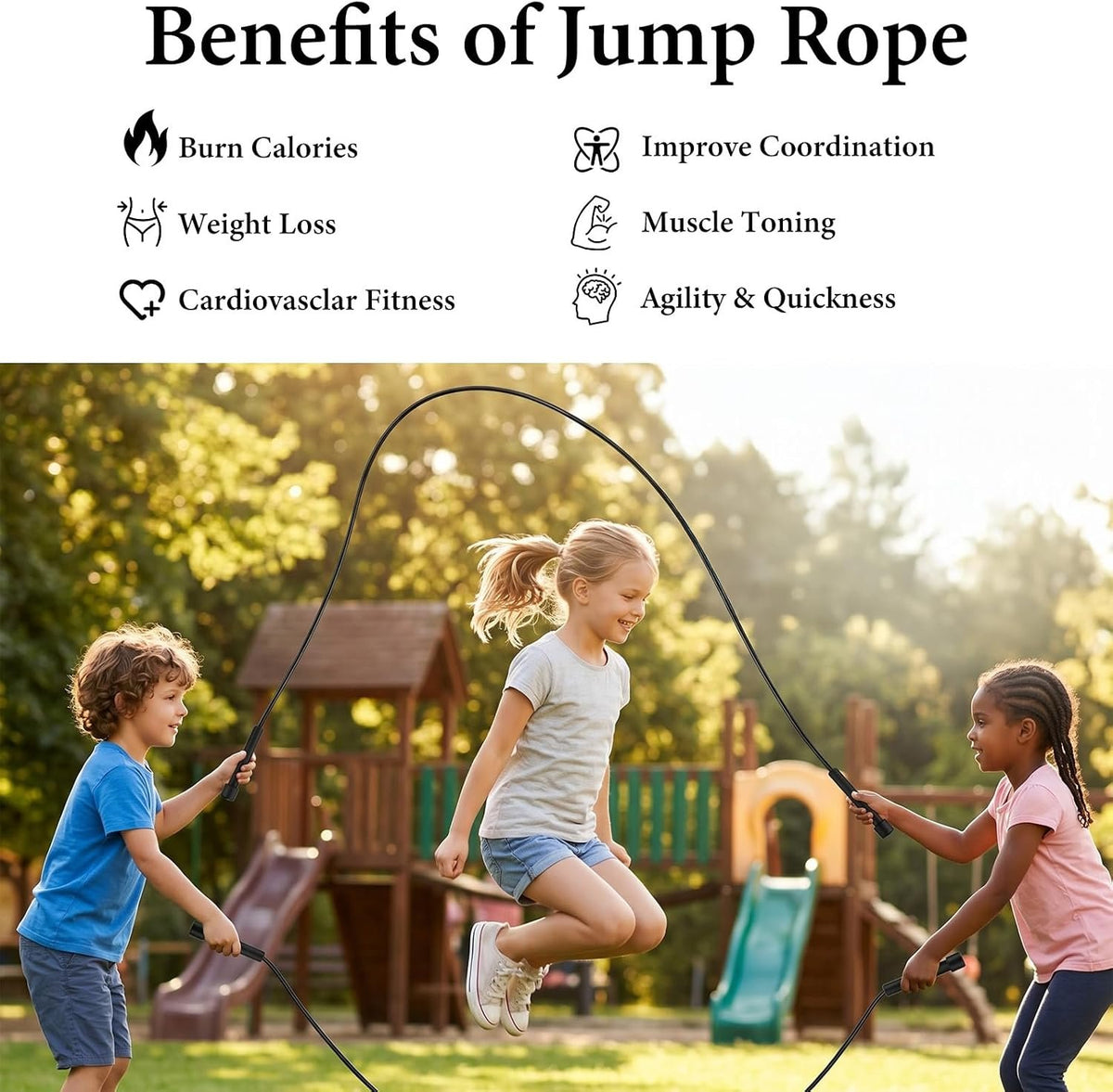 36PCS Adjustable PVC Jump Rope Bulk - 9.4ft Black Jump Ropes for Cardio Fitness, Workout, Training - Tangle-Free Plastic Jumping Rope Bulk for Men & Women