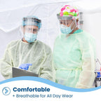 HCS PPE Gowns, Disposable, Medical, Yellow Cover Isolation Gown