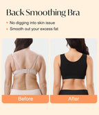 CYDREAM Zip Front Closure Wireless Bras for Women Full Coverage Post Surgery Compression Back Smoothing Comfort Adjustable