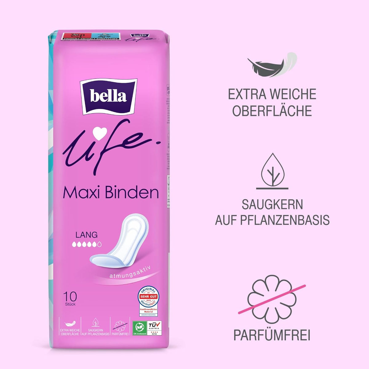 bella Sanitary Pads Breathable 10 pieces