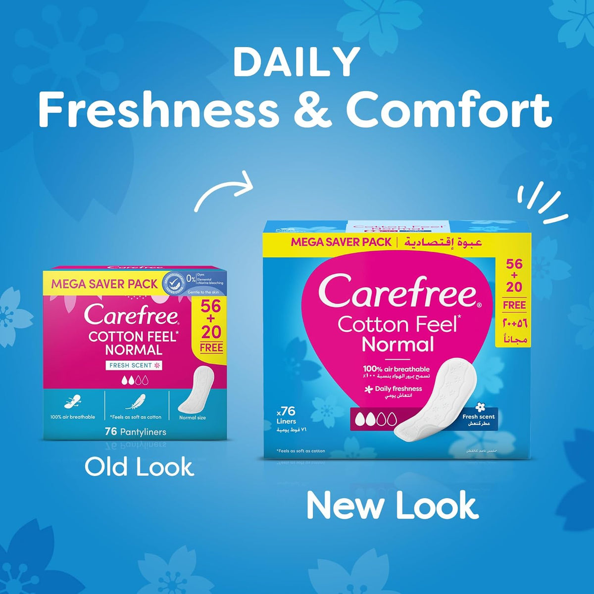 Sanitary Pads 76 pieces