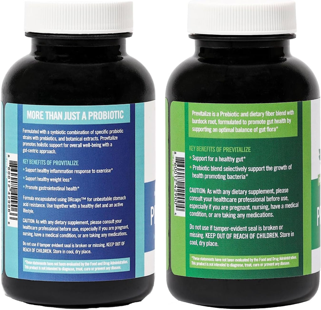 BB Company Slim Gut Bundle | Menopause Prebiotics and Probiotics for Women | Gut Vitamins for Digestive Health | Supports Joint Health & Sexy Midsection | Provitalize & Previtalize | 30 Day Supply