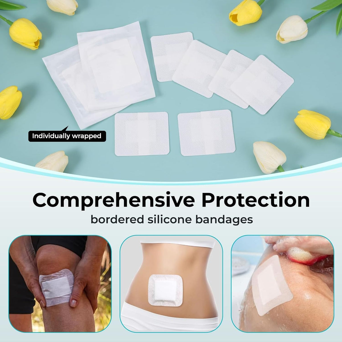 Gauze and Wound Dressings Sterile Hypoallergenic 60 mm 70 mm