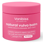 Vanibiss Natural Vulva Balm, Estrogen-Free Vaginal Moisturizer for External Use, Intimate Skin Cream for Dryness, Irritation and Itching, Daily Vulva Hydration and Menopause Comfort for Women (2 oz)