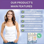 Breast reduction must haves Post Surgery scar tape - Breast Augmentation recovery supplies after surgery needs - Post Op Silicone scar sheets for surgical scars - Comfortable under Post Op Bra