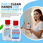 Latalia Mini Hand Sanitizer Travel Size - 80% Alcohol Fragrance Free Gel | 55ml Small Hand Sanitizer Pack of 96 Infused with Hydrating Glycerin & Hydrogen Peroxide - Rinse-Free, Non-Sticky
