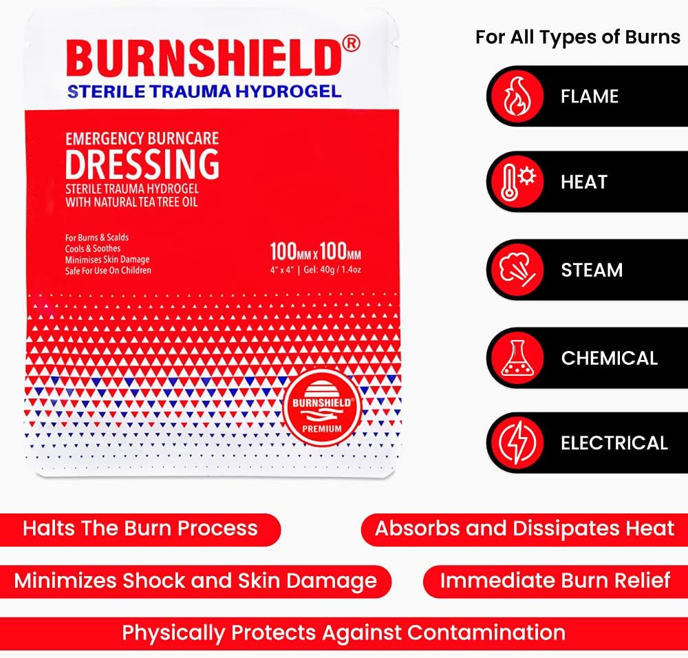 Burnshield 4" X 4" Burn Dressing, Sterile - 6 Count