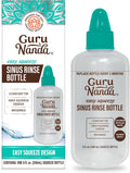 GuruNanda Sinus Rinse Bottle - Comfort Tip for Natural Nasal Irrigator Relief for Adults & Kids - 240ml Capacity
