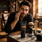 Mens Face Moisturizer Anti Aging - Aftershave for Men, Face Cream & Post Shave Lotion with Argan, Shea & Aloe - Daily Skin Care Balm for Dry, Oily & Sensitive Skin, 2.6 oz