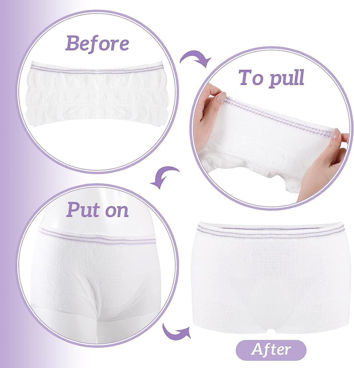 NALACAL Disposable Underwear Disposable Postpartum 8 pieces
