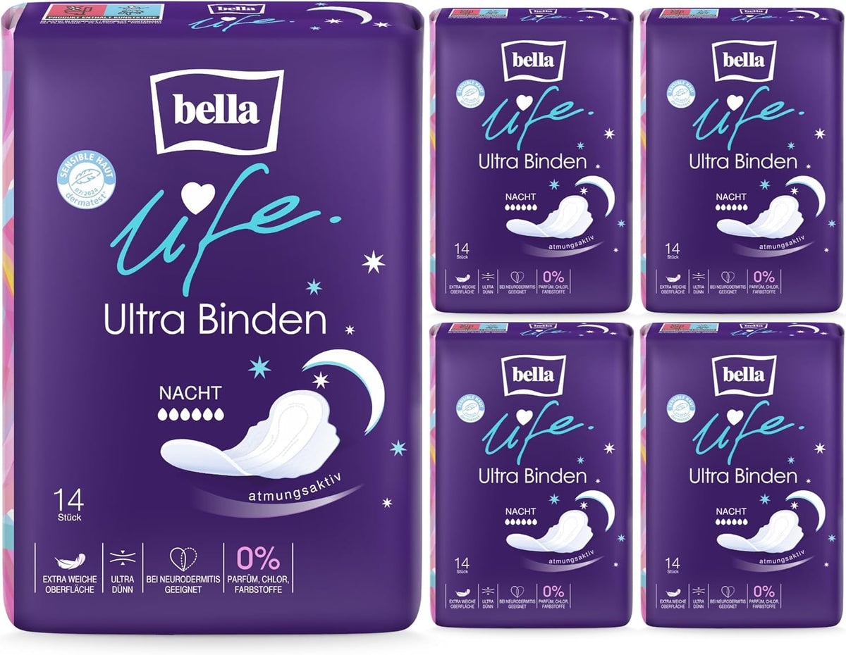 Bella Sanitary Pads Breathable 14 pieces 70 pieces