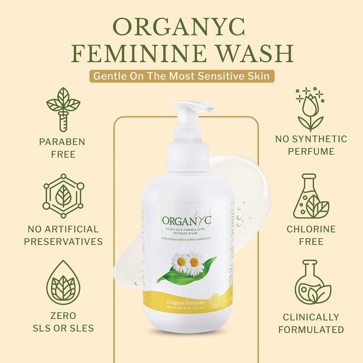 Organyc Intimate Cleansers 250 ml