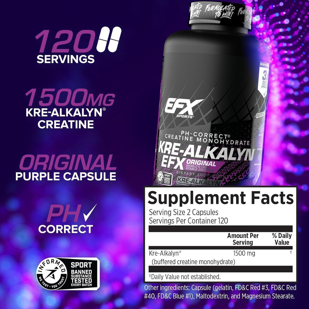 EFX Dietary Supplements 2 pieces 240 capsules