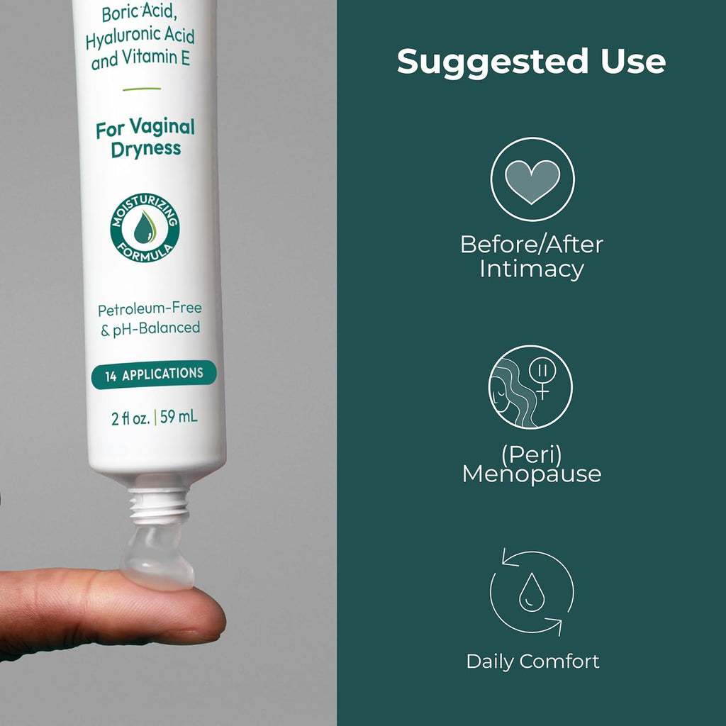 pH-D Feminine Health Moisturizing Vaginal Gel, 2 Fl Oz, 14 Applications | Hyaluronic Acid, Aloe & Vitamin E, pH Balanced, Vegan, No Added Parabens, Made in USA