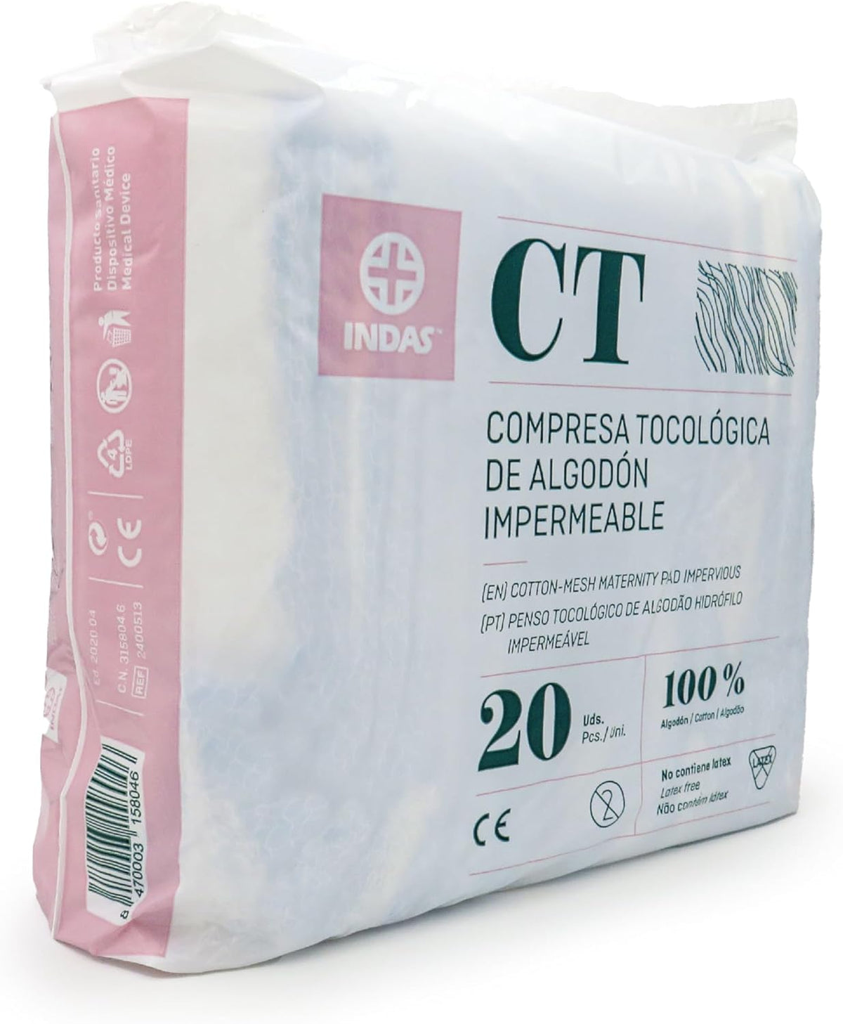 Maternity Cotton Tocological Pads (Refurbished A+), 1 unit