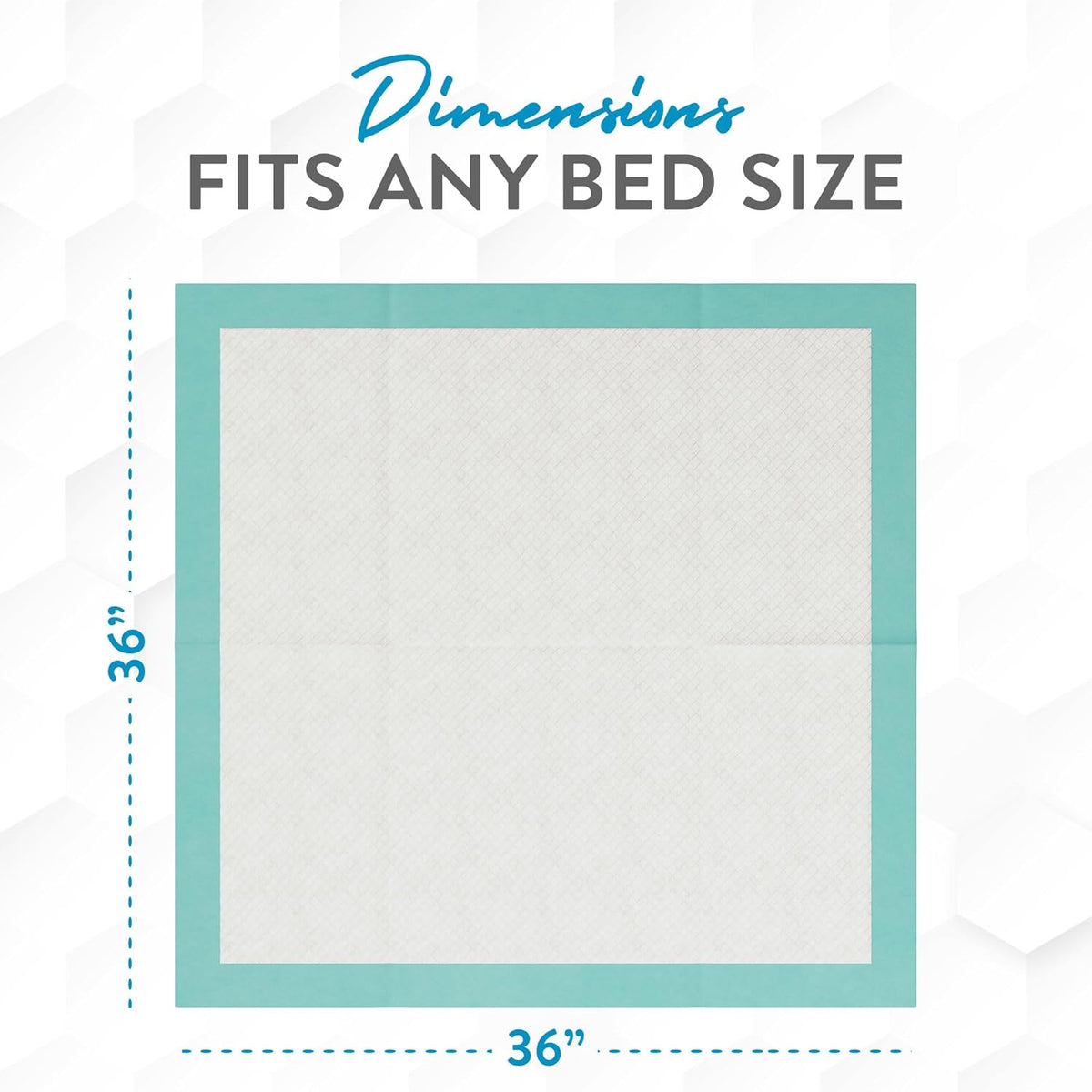 Inspire Extra Large Super Absorbent Disposable Bed Pads for Chronic Incontinence Ultra Thick and Absorbent Bed Pads Disposable Adult | Pee Pads for Adults (36" X 36" Pack of 50)