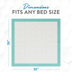 Inspire Extra Large Super Absorbent Disposable Bed Pads for Chronic Incontinence Ultra Thick and Absorbent Bed Pads Disposable Adult | Pee Pads for Adults (36" X 36" Pack of 50)