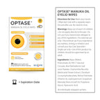 OPTASE Manuka Oil Eyelid Wipes, 30 Count – Eyelid Cleansing Wipes with Natural Manuka Oil – Preservative-Free Formula for Daily Hygiene and Eye Lid Comfort - Doctor Recommended Eye Lid Cleaning