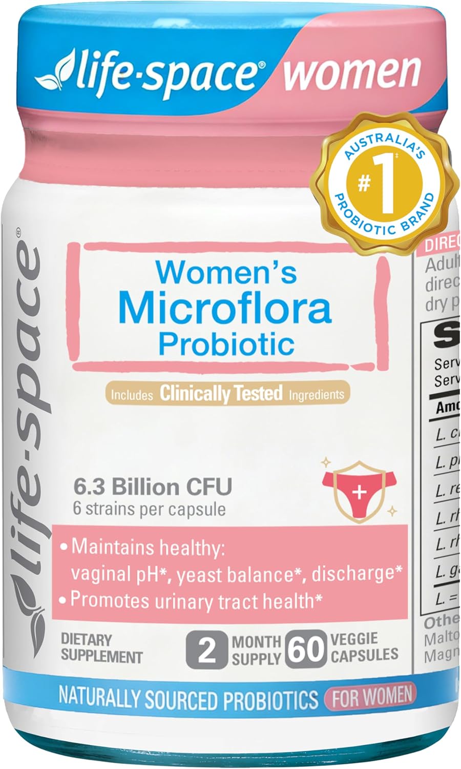 Life Space Women's Microflora Probiotic, 60 count