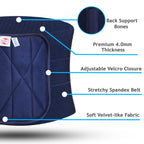 Abdominal Binder Compression Wrap, Breathable, Stomach Support Post Injury Or Surgery With Contoured Body-Specific Postpartum Design, Universal (Blue)