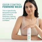 Dermavive Intimate Wash, Gentle Feminine Cleanser for Women, Soap-Free pH-Balanced Hygiene Wash, Dermatologist Tested, Odor Control, Daily Use, 250ml (8.45 fl oz)
