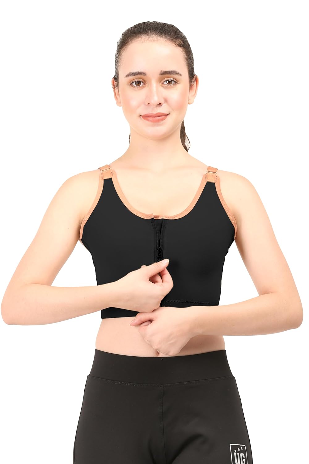 Post Surgical Medical Compression Bra || HIGH Compression || Shoulder Adjustable Straps || Cotton Fabric || Breast Augmentation Bra || Sports Bra || Surgical Recovery Supporter || Without Cup